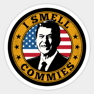 I Smell Commies - Ronald Reagan Sticker